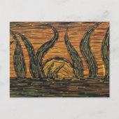 Abstrakt Sunrise Postkarte (Vorderseite)