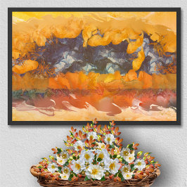 Abstrakt Sunset 0612 Art Print Poster