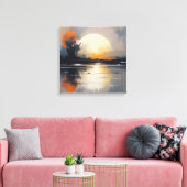 Abstrakt Sunset Landschaft Leinwand Kunst, Dichtun (Insitu (Wohnzimmer))