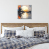 Abstrakt Sunset Landschaft Leinwand Kunst, Dichtun (Insitu (Schlafzimmer))