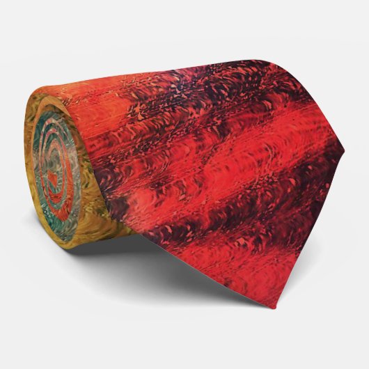 Abstrakt Sunset Sky Krawatte (Gerollt)