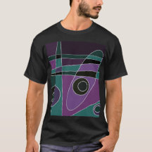 Abstrakt Surfen Aquamarin Lila