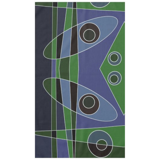 Abstrakt Surfen grün blau Tischdecke (Vorderseite)
