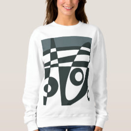 Abstrakt Surfgrau Sweatshirt