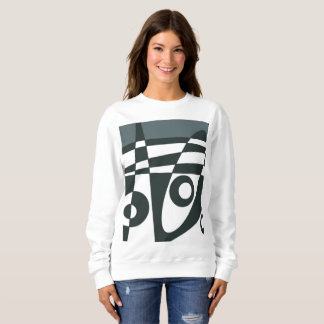 Abstrakt Surfgrau Sweatshirt