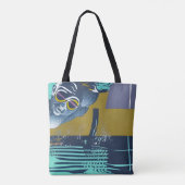 Abstrakt Swimmer Tasche (Rückseite)