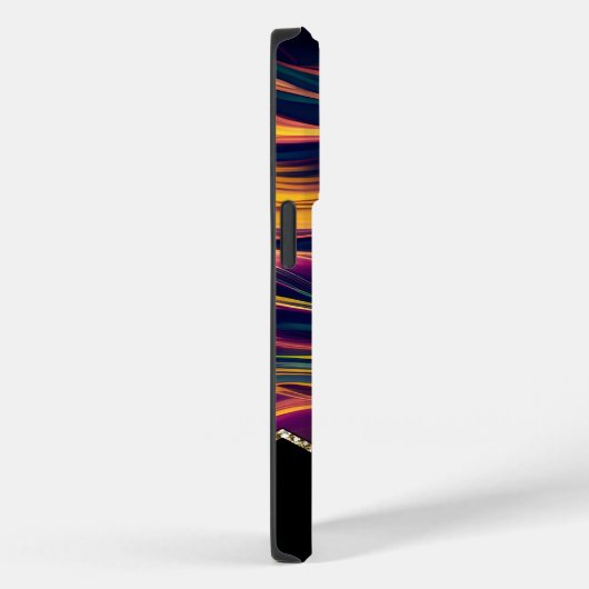 Abstrakt Swirbeln Lila, goldgrün, rosa gelb Case-Mate iPhone Hülle (Rückseite / Rechts)