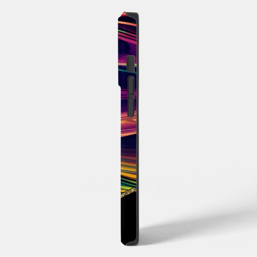Abstrakt Swirbeln Lila, goldgrün, rosa gelb Case-Mate iPhone Hülle (Rückseite / Links)