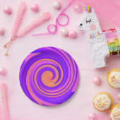 Abstrakt Swirl 250816 - 01a Pappteller (Party)