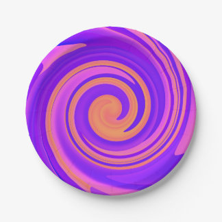 Abstrakt Swirl 250816 - 01a Pappteller