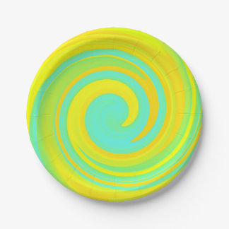Abstrakt Swirl 250816 - 01b Pappteller