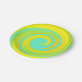 Abstrakt Swirl 250816 - 01b Pappteller (Schrägansicht)