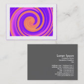 Abstrakt Swirl 250816 - 01c (besetzt) Visitenkarte (Vorne/Hinten)