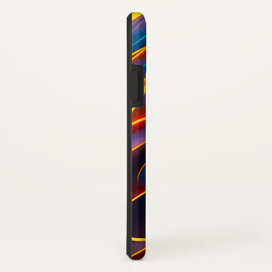 Abstrakt Swirl Blue Red Flames Case-Mate iPhone Hülle (Hinten/Rechts)