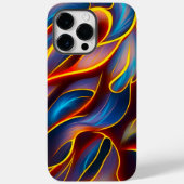 Abstrakt Swirl Blue Red Flames Case-Mate iPhone Hülle (Rückseite)