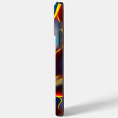 Abstrakt Swirl Blue Red Flames Case-Mate iPhone Hülle (Rückseite / Links)