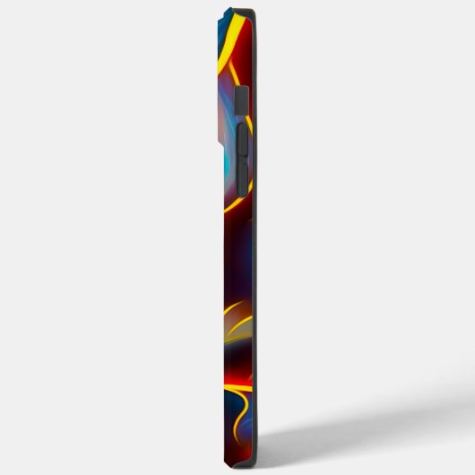 Abstrakt Swirl Blue Red Flames Case-Mate iPhone Hülle (Rückseite / Links)