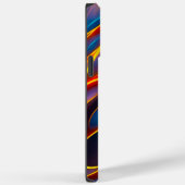 Abstrakt Swirl Blue Red Flames Case-Mate iPhone Hülle (Rückseite / Rechts)