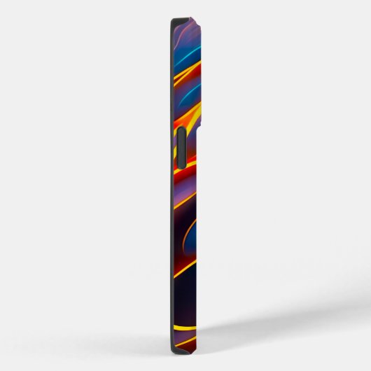 Abstrakt Swirl Blue Red Flames Case-Mate iPhone Hülle (Rückseite / Rechts)