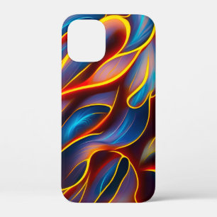 Abstrakt Swirl Blue Red Flames Case-Mate iPhone Hülle