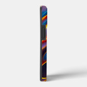 Abstrakt Swirl Blue Red Flames Case-Mate iPhone Hülle (Rückseite / Rechts)
