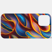 Abstrakt Swirl Blue Red Flames Case-Mate iPhone Hülle (Hinten (horizontal))