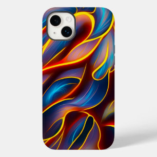 Abstrakt Swirl Blue Red Flames Case-Mate iPhone 14 Plus Hülle