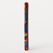 Abstrakt Swirl Blue Red Flames Case-Mate iPhone Hülle (Hinten/Links)