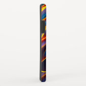 Abstrakt Swirl Blue Red Flames Case-Mate iPhone Hülle (Hinten/Rechts)