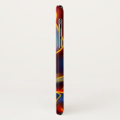 Abstrakt Swirl Blue Red Flames Case-Mate iPhone Hülle (Hinten/Links)