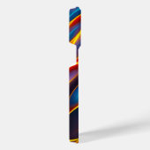 Abstrakt Swirl Blue Red Flames iPhone Hülle (Rechte Seite)