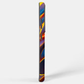 Abstrakt Swirl Blue Red Flames Samsung Galaxy Hülle (Rechte Seite)