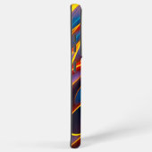 Abstrakt Swirl Blue Red Flames Samsung Galaxy Hülle (Rechte Seite)