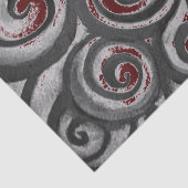Abstrakt Swirl-Gray Maroon Seidenpapier (Ausschnitt)