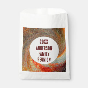 Abstrakt Swirl Groovy Jährliche Wiedersehen Geschenktütchen