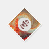 Abstrakt Swirl Groovy Jährliche Wiedersehen Serviette (Ecke)