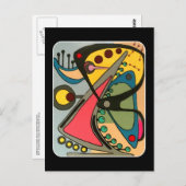 Abstrakt Talking Man Malerei aus der Mitte des Jah Postkarte (Vorne/Hinten)