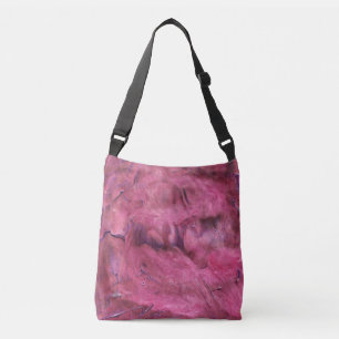 Abstrakt-Tasche aus rotem Acryl zum Aufsaugen von Tragetaschen Mit Langen Trägern
