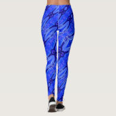 Abstrakt-Tech-Moderne Leggings (Rückseite)