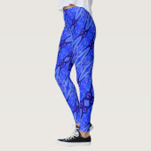 Abstrakt-Tech-Moderne Leggings (Links)