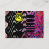 ABSTRAKT TECHNO MONOGRAM Toppaz gelb Visitenkarte (Rückseite)