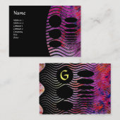 ABSTRAKT-TECHNO-MONOGRAMM VISITENKARTE (Vorne/Hinten)