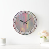 Abstrakt - Tempera - Nachtfall Große Wanduhr (Zuhause)