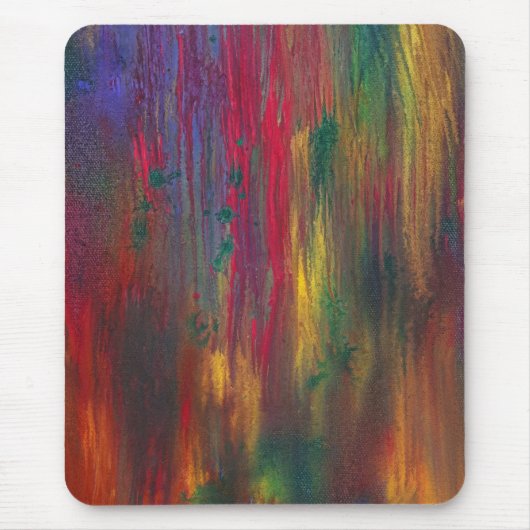 Abstrakt - Tempera - Nachtfall Mousepad (Vorne)