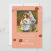 Abstrakt Terracotta Design Foto Happy Holidays (Rückseite)