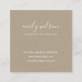 ABSTRAKT TERRACOTTA RED KRAFT SCANDI PRICE TAG (Rückseite)