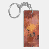 Abstrakt Terrakotta Herbstfarben Foto Schlüsselanhänger (Vorderseite links)
