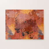 Abstrakt Terrakotta Herbstfarben Puzzle (Horizontal)