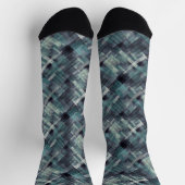 Abstrakt texturiertes grau-blaues Grunge-Muster. Socken (Oben)