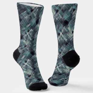 Abstrakt texturiertes grau-blaues Grunge-Muster. Socken